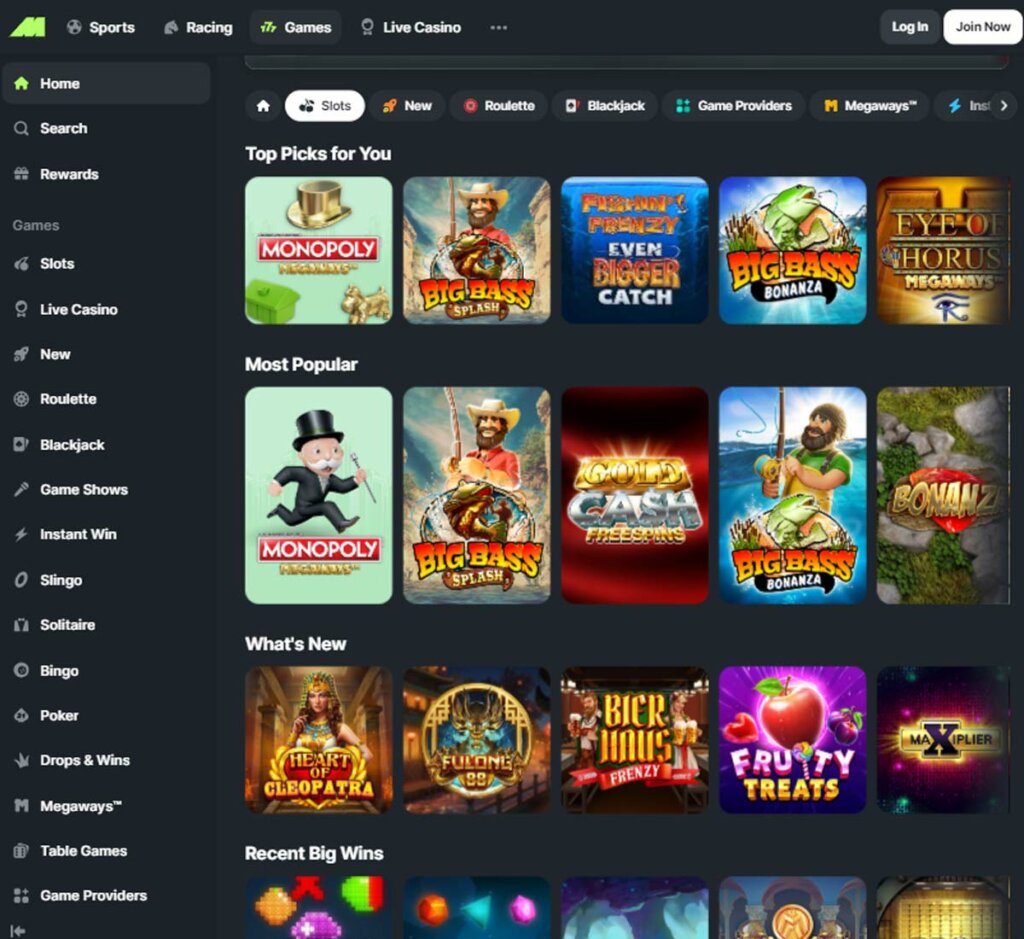 Midnite casino slots review