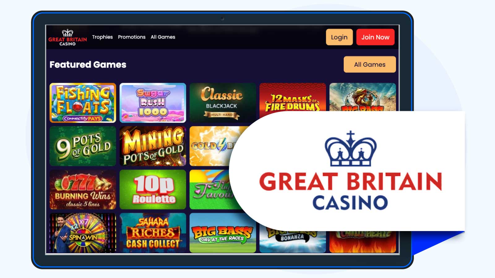 Great Britain Casino - Top 400% Casino for Classic Games