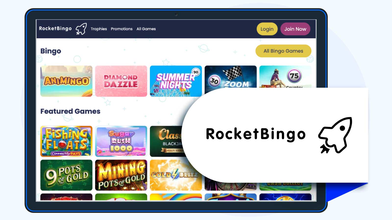 Rocket Bingo - 400% Bonus Casino for High Rollers