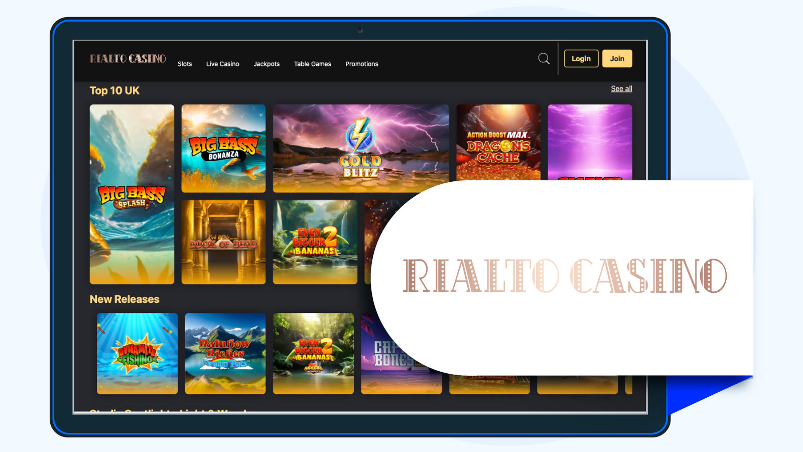 Rialto Casino - Best Low Wager Casino for Extra Spins