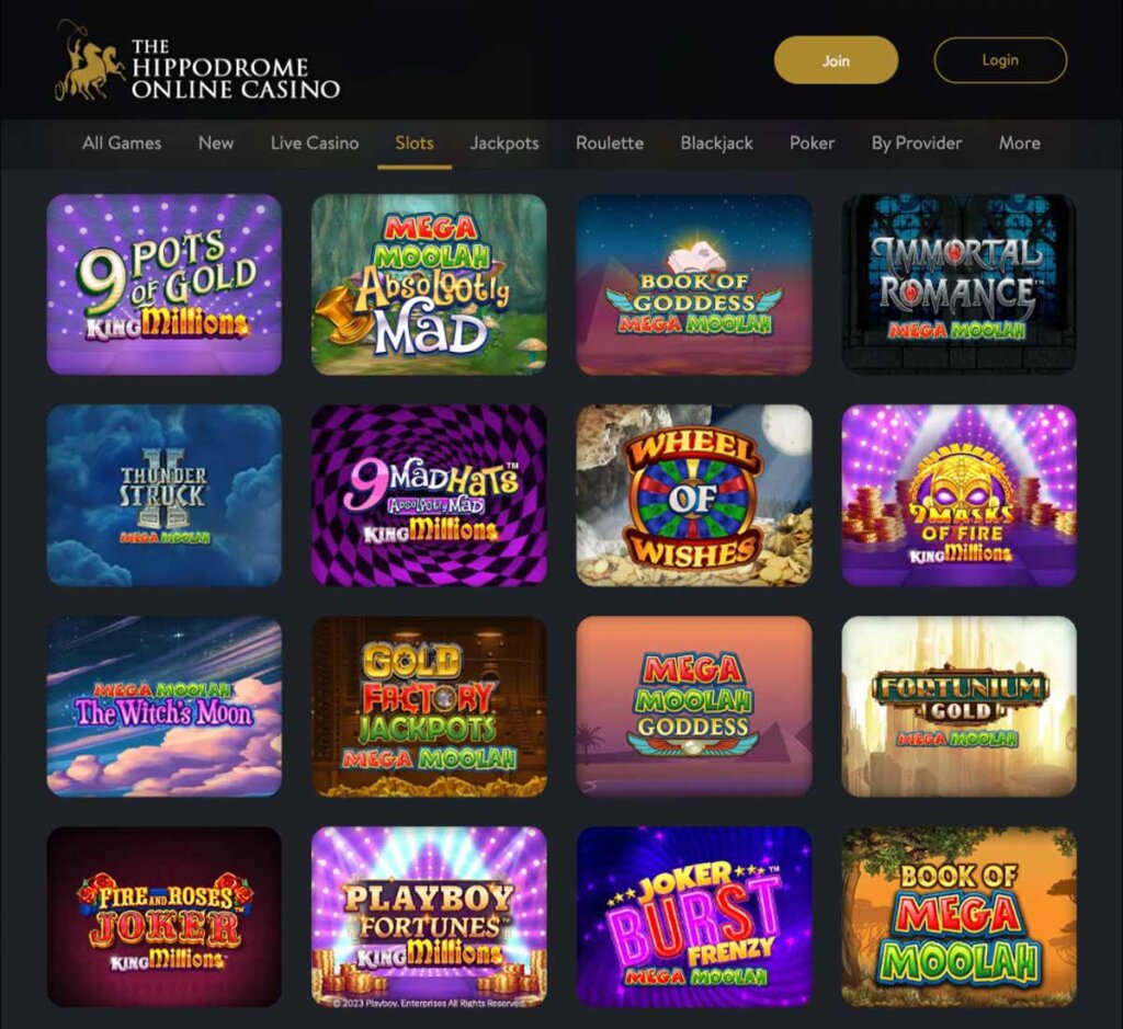 The-Hippodrome-casino-slots-variety-review