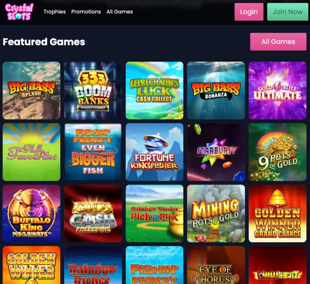 crystal-slots-casino-homepage-review