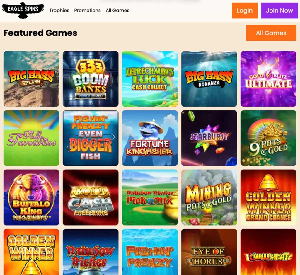 eagle-spins-casino-homepage-review