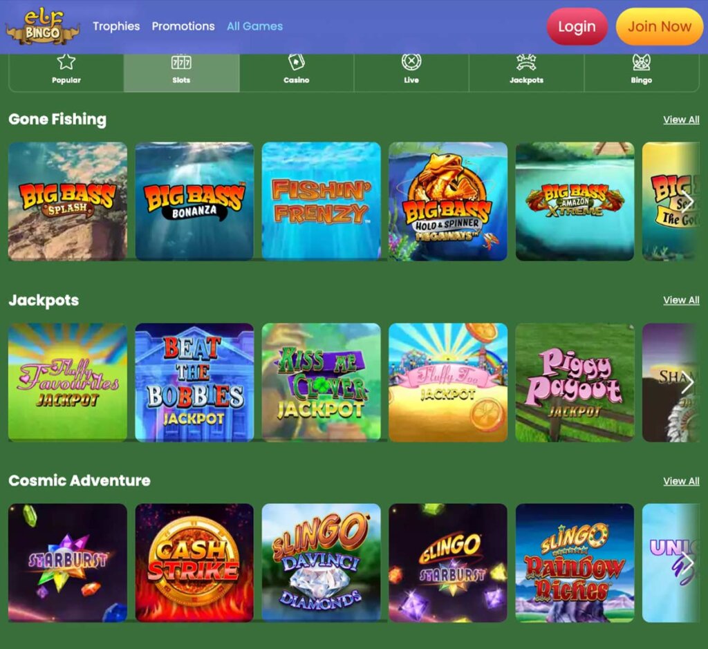 elf-bingo-casino-slots-variety-review