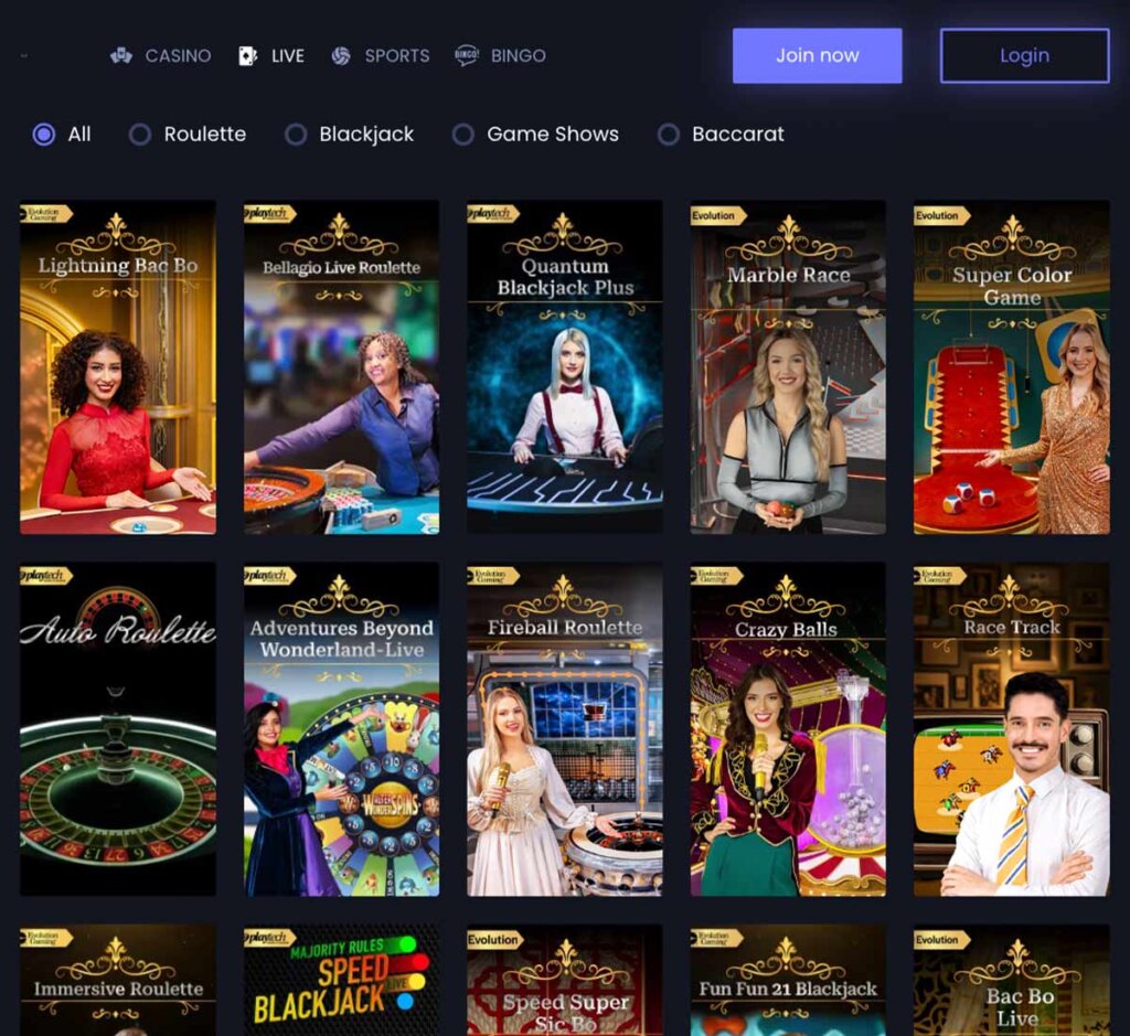 fruity-king-casino-live-casino-games-collection-review