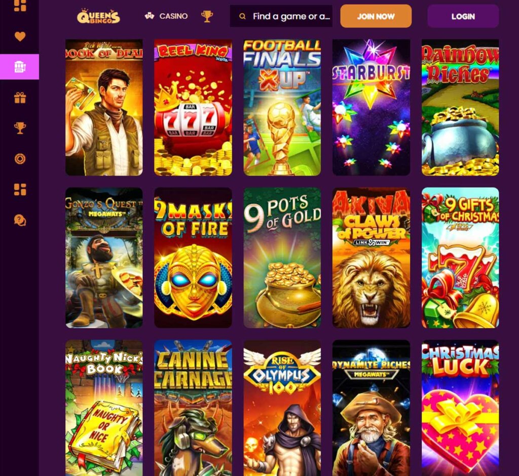 Queen's-Bingo-casino-homepage-review