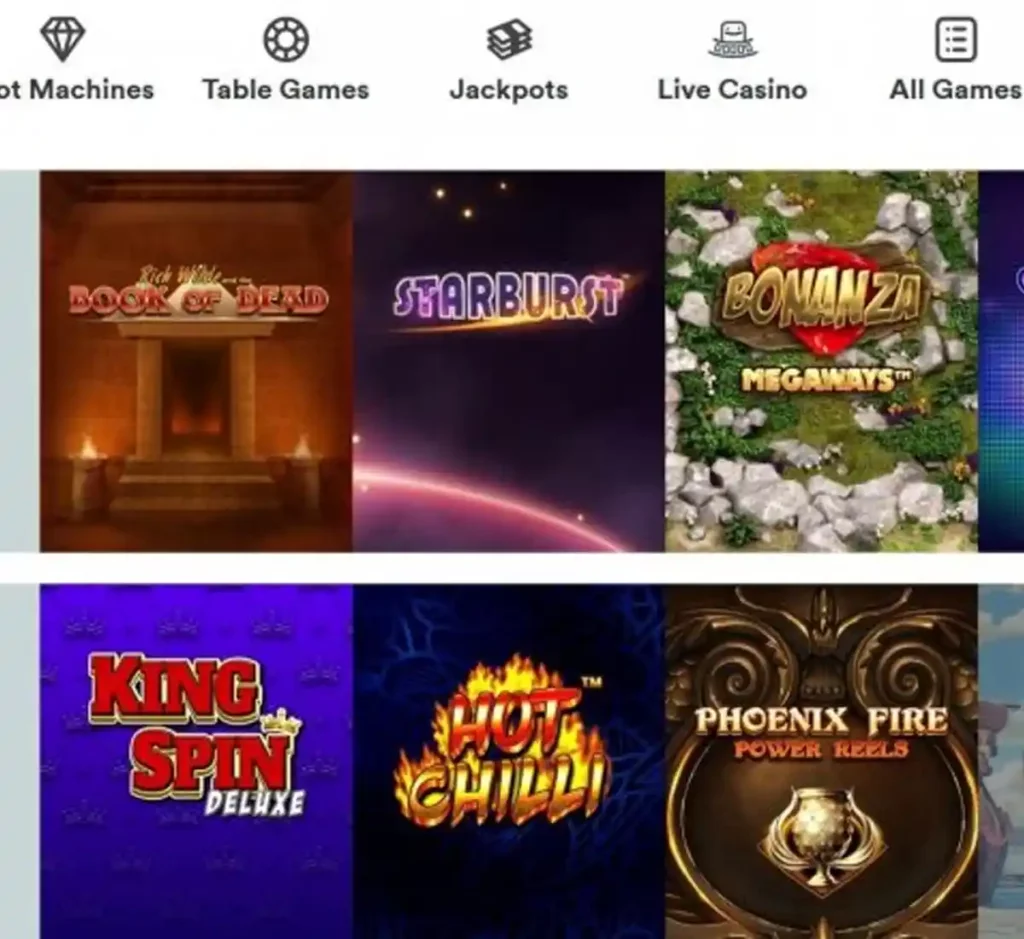 Casumo Casino desktop top games screenshot displaying featured game selection, popular titles, and categorized game grid on widescreen interface - tested Casumo Casino desktop top games screenshot displaying featured game selection, popular titles, and categorized game grid on widescreen interface - tested