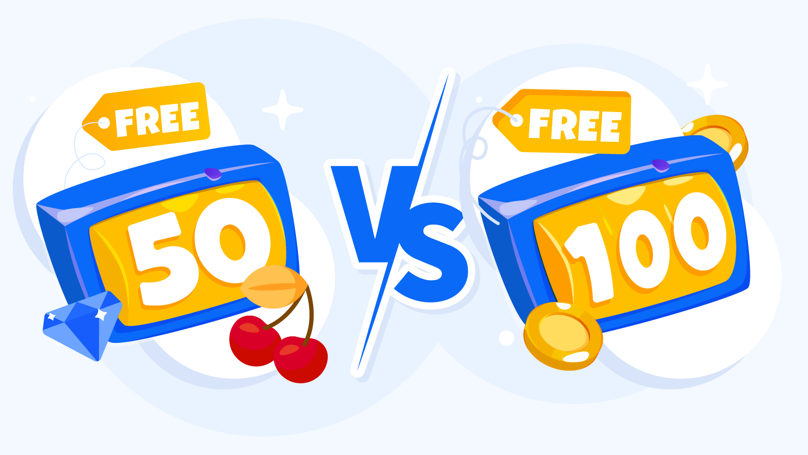 Visual comparison showing how 50 to 100 free spins no deposit offers provide higher value than standard bonuses with lower wagering requirements, more eligible slots, and better withdrawal terms