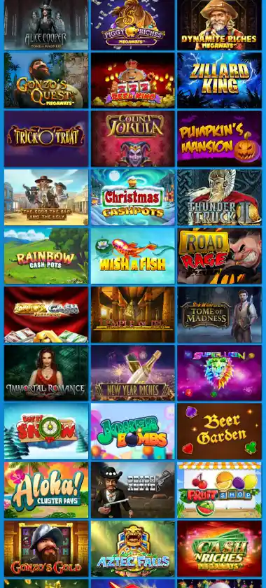 Casimpo Casino mobile homepage screenshot displaying main navigation, featured games and mobile-friendly interface/navigation - tested