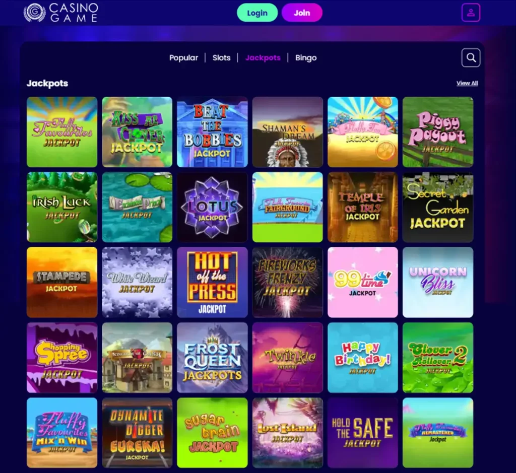 Casino Game desktop jackpots screenshot showing progressive jackpot titles, prize amounts and provider filters - tested Casino Game desktop jackpots screenshot showing progressive jackpot titles, prize amounts and provider filters - tested