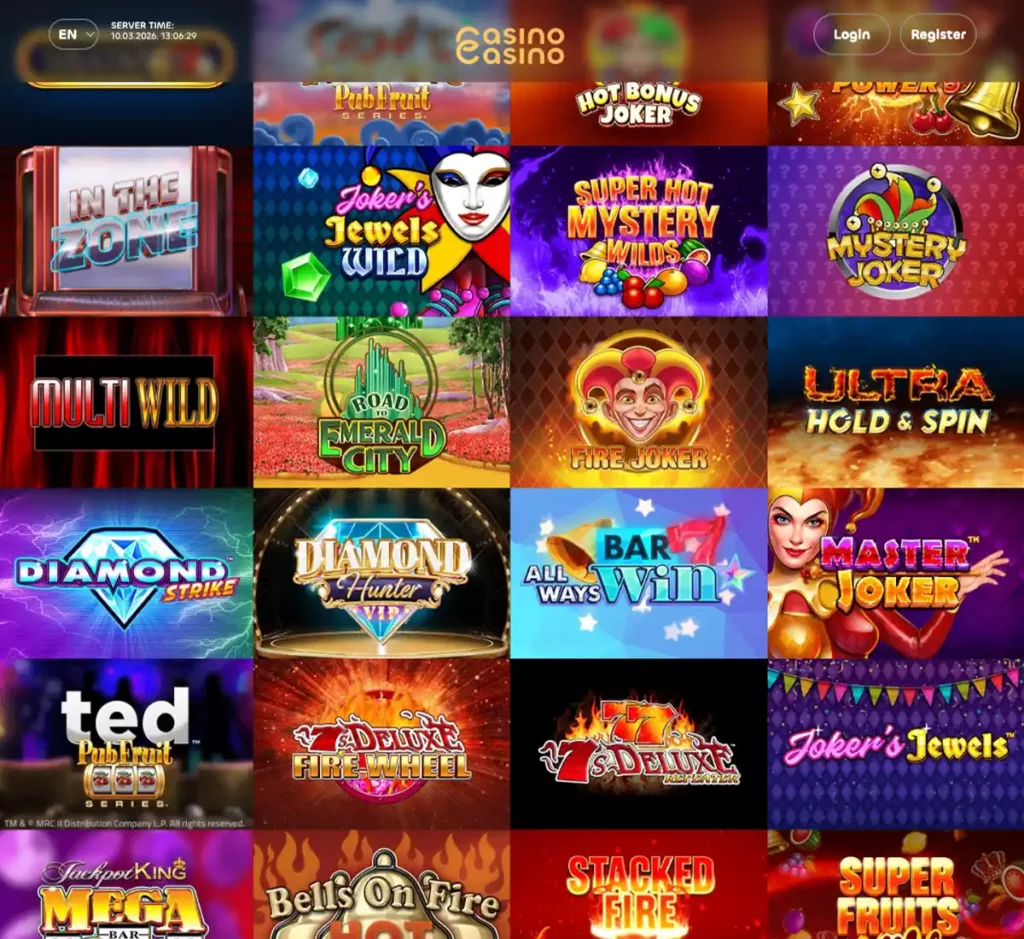 CasinoCasino desktop slots variety - captured during our review CasinoCasino desktop slots variety - captured during our review