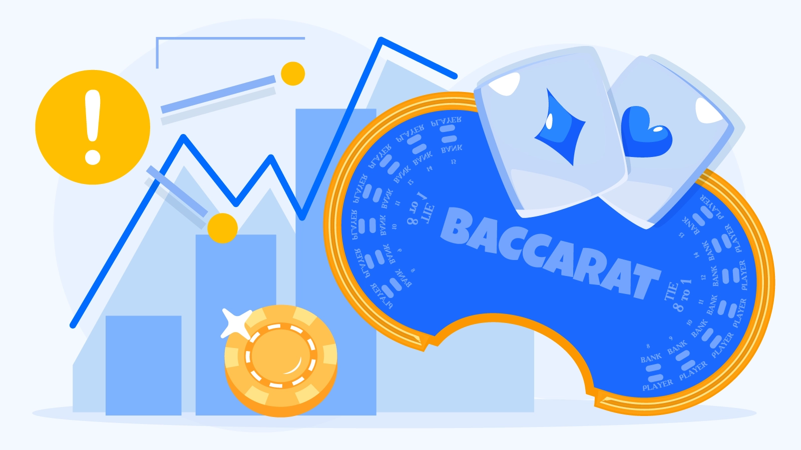 Educational graphic revealing truth about baccarat betting systems including Martingale and Fibonacci strategies at live baccarat casinos, showing mathematical house edge remains constant regardless of betting pattern