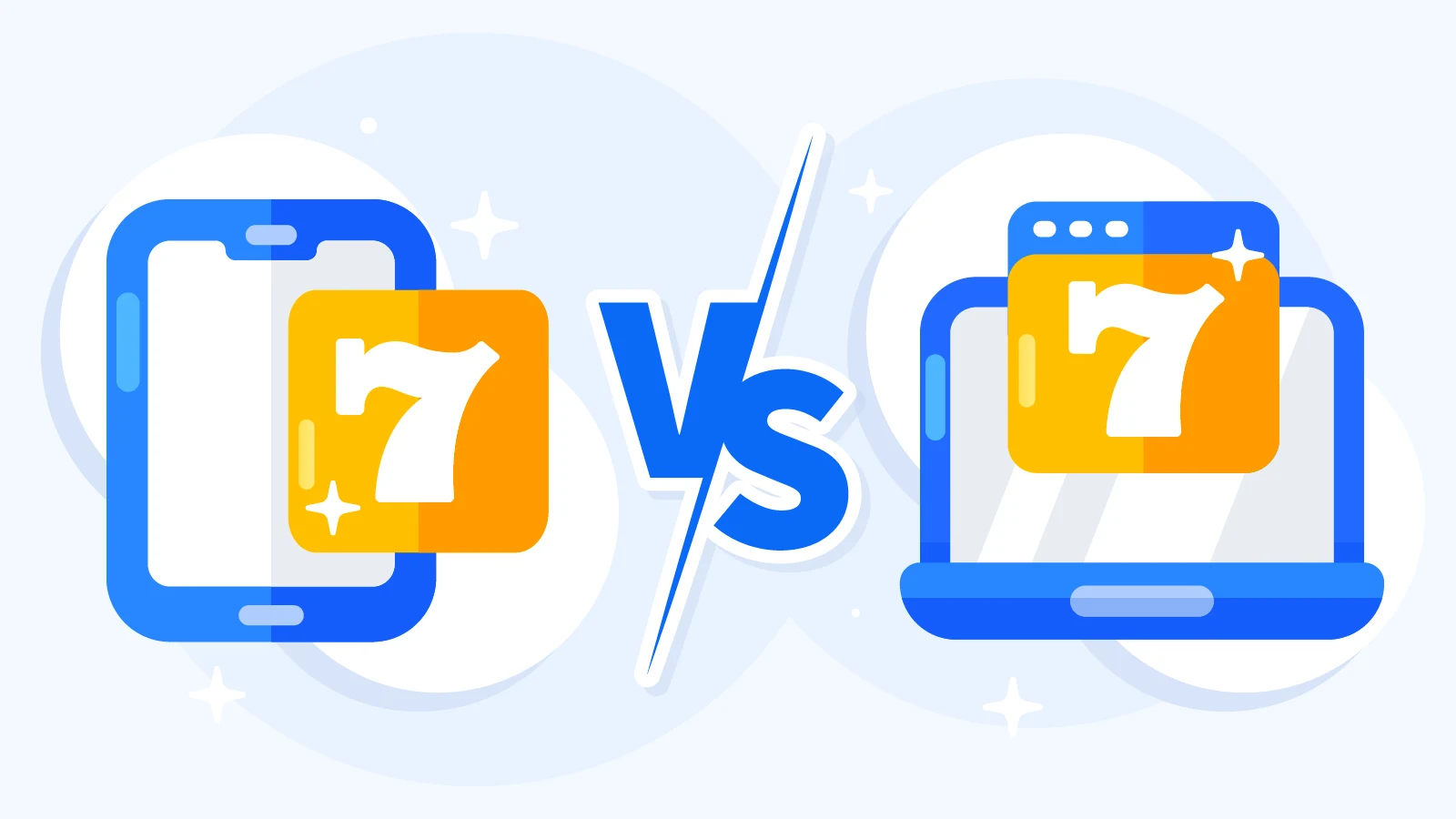Visual comparison showing game library differences between casino apps (500-1,000 titles) and mobile browser versions (2,000+ titles) with feature breakdown for UK players