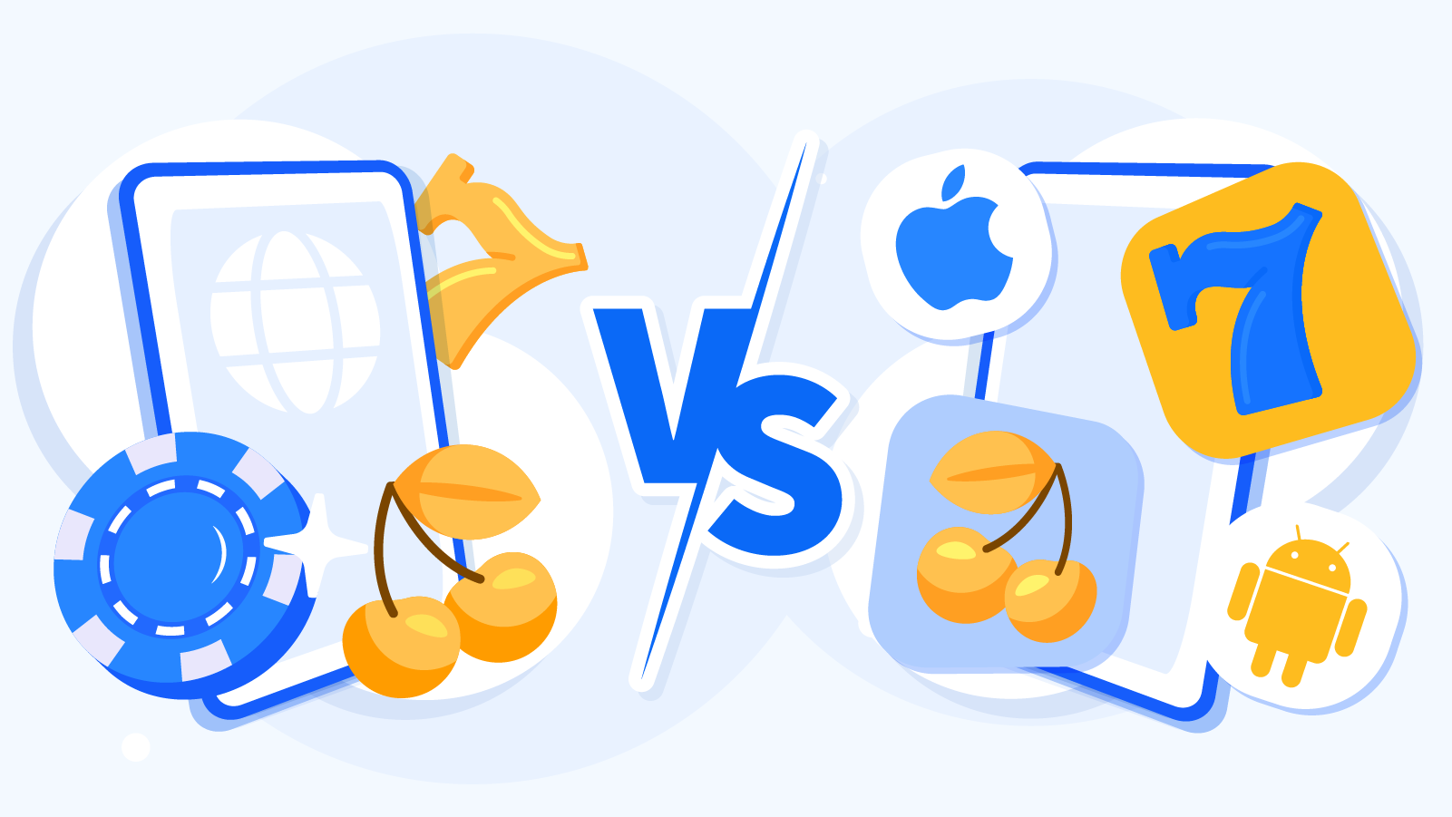 Native app vs browser comparison: 2s load time vs 5s, 3MB/hr vs 5MB data use, and 80% vs 65% battery retention for UK players.
