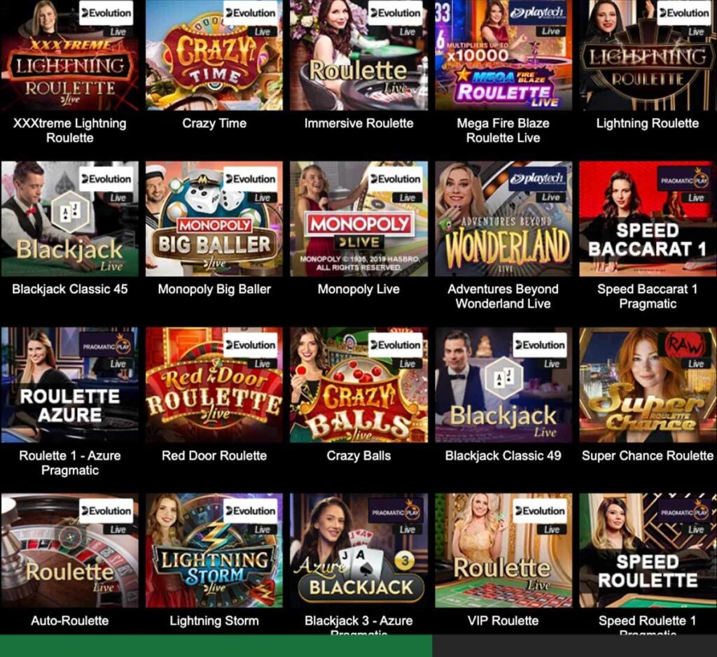 mr vegas Casino desktop live casino lobby screenshot featuring live dealer games and real-time streaming interface - review testing