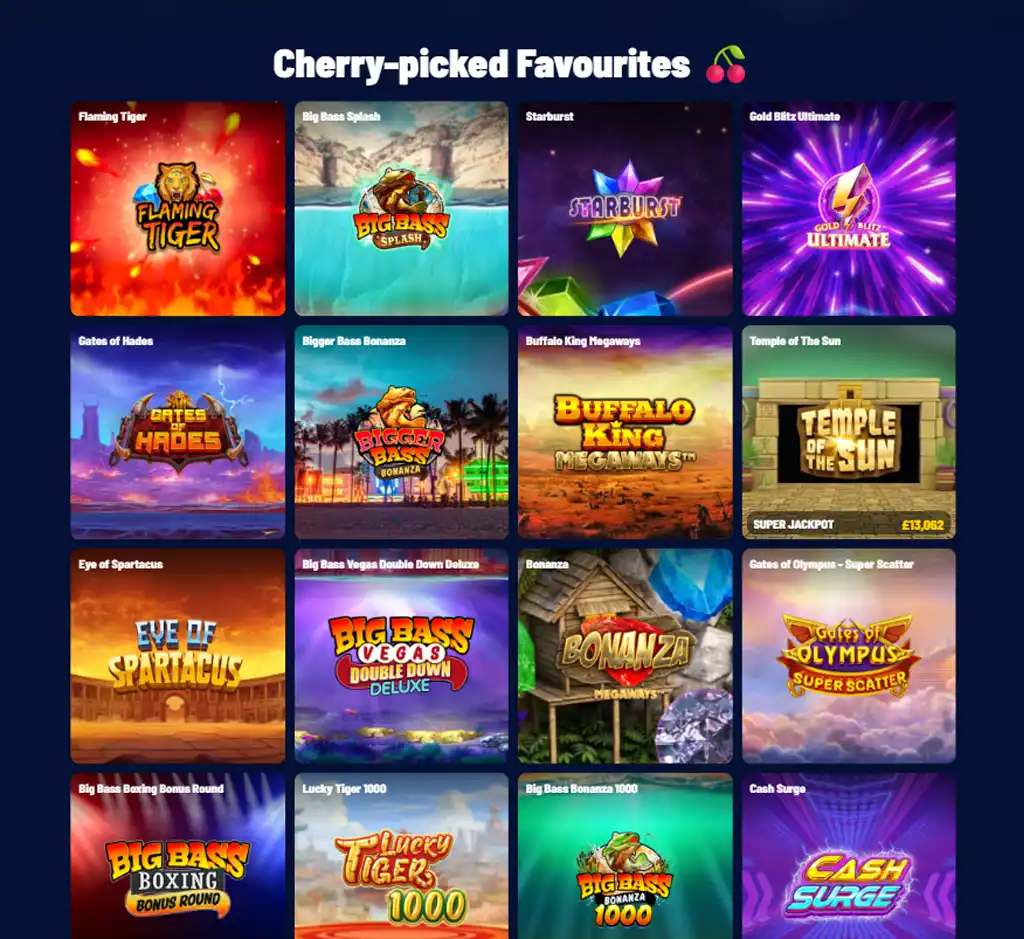 Spin King Casino desktop slots lobby screenshot presenting variety of slot games with categories and providers - verified