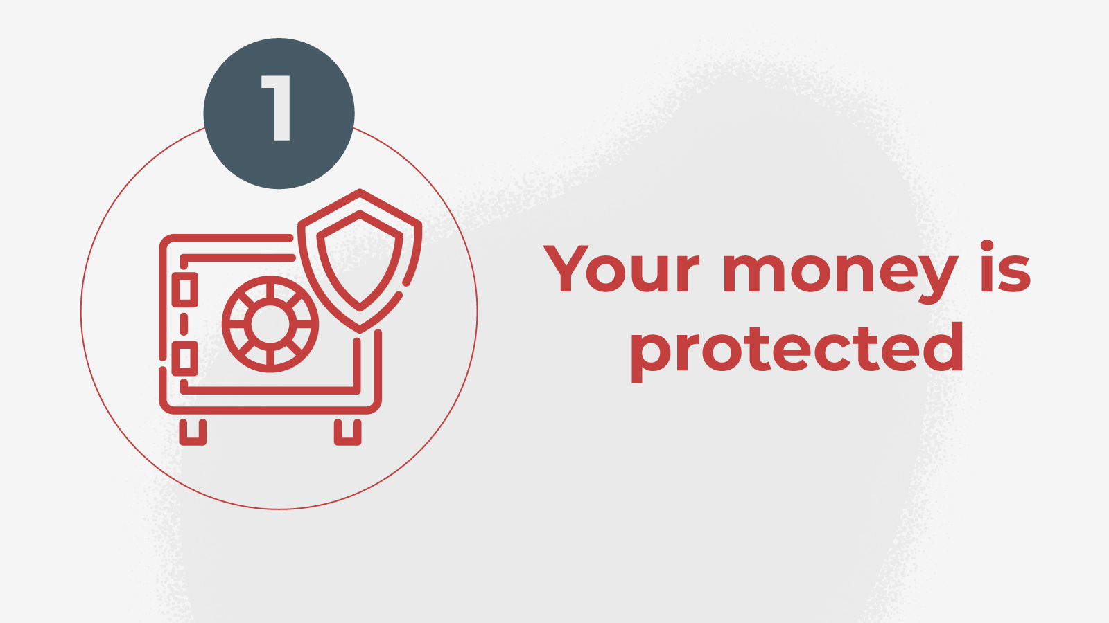 1.Your money is protected