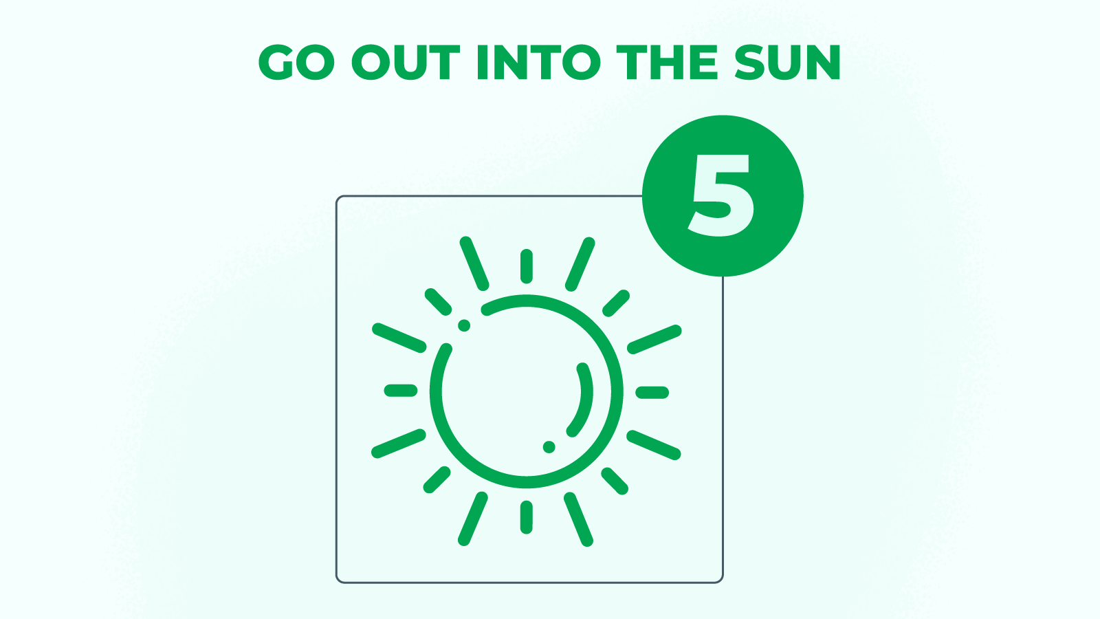5.Go out into the Sun - stop gambling addiction