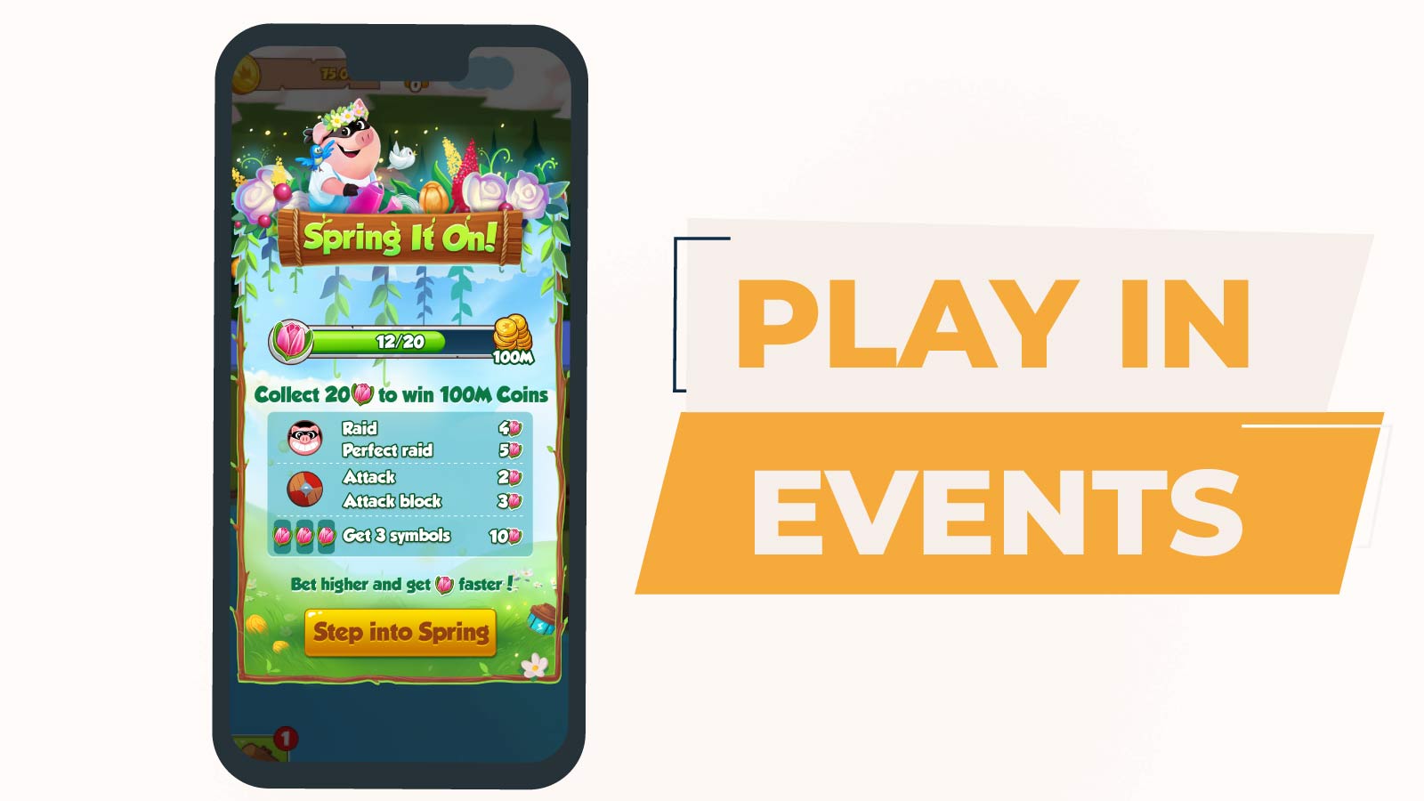 Play in events - Coin Master