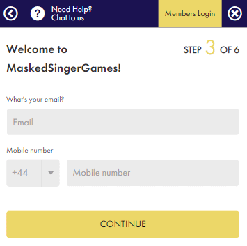 MaskedSingerGames Registration Process Image 3