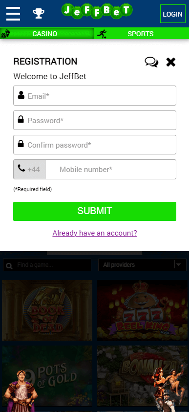 jeffbet-casino-registration-process-step-1