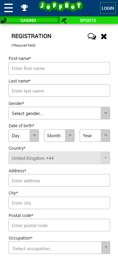 jeffbet-casino-registration-process-step-2