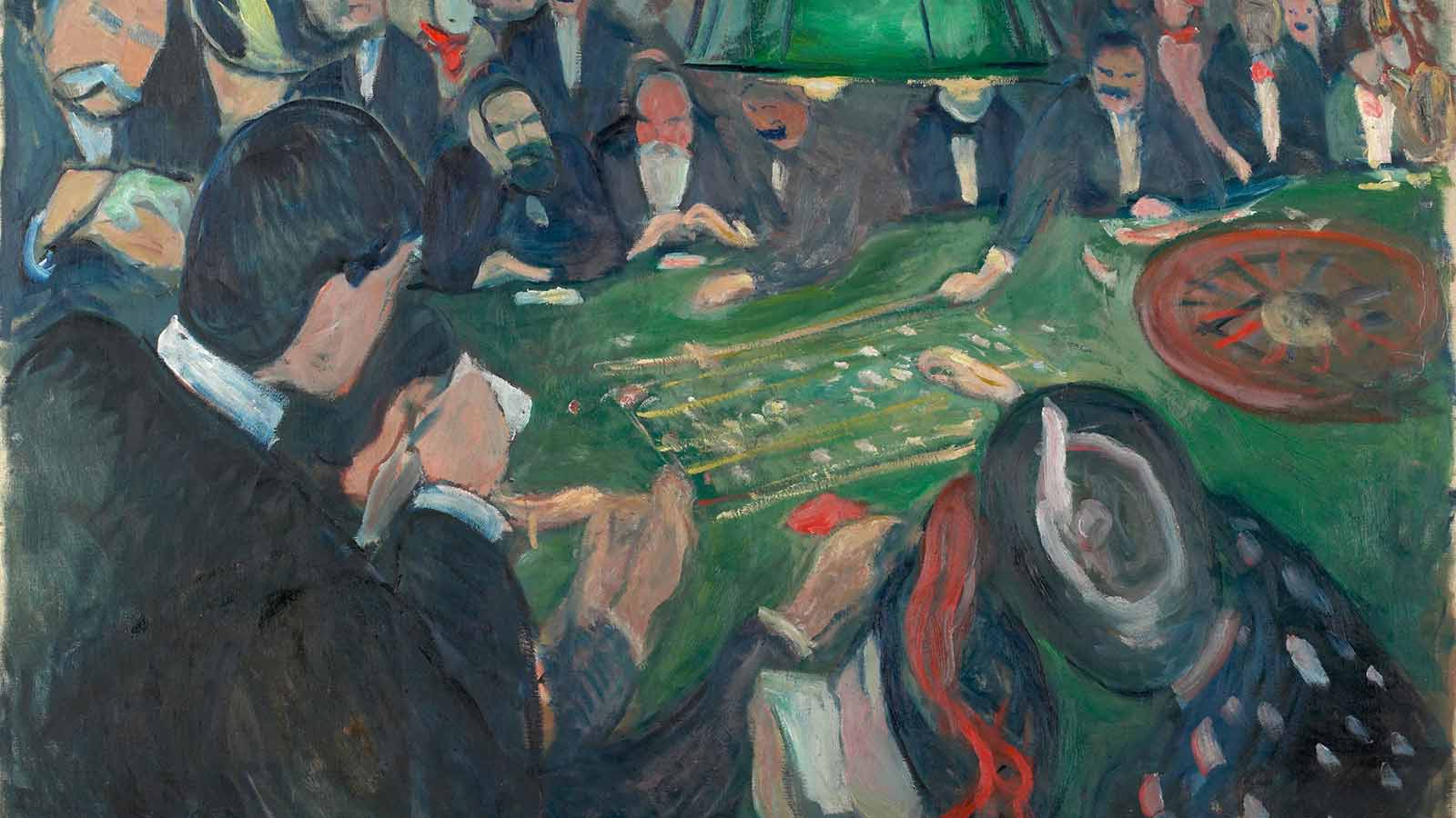 At the Roulette Table in Monte Carlo by Edvard Munch