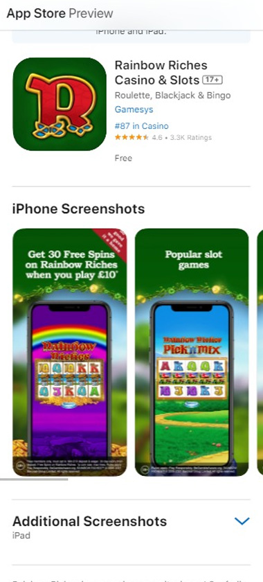 rainbow-riches-Casino-mobile-app-ios-homepage