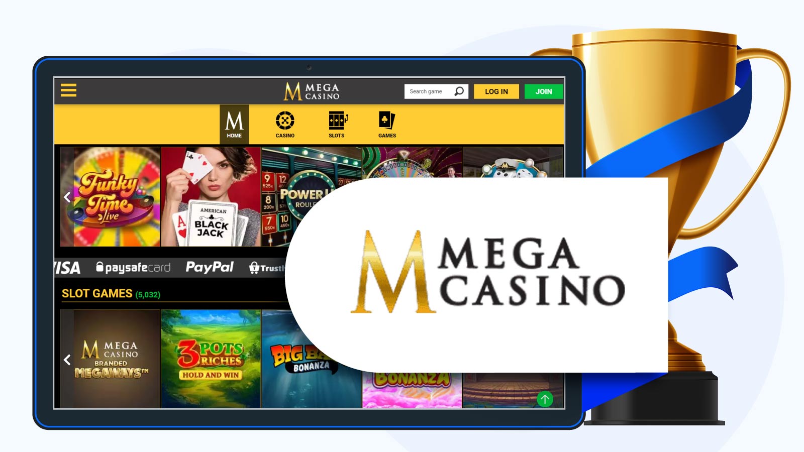 Mega Casino - Best Casino Bonus UK
