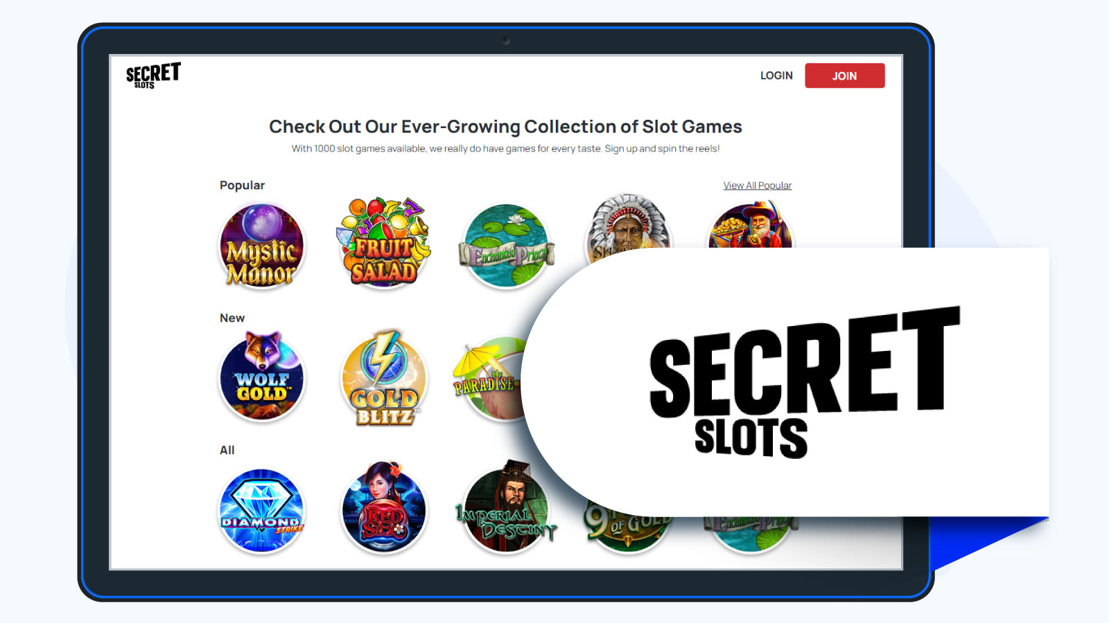 Secret Slots - Best for Limitless Withdrawals