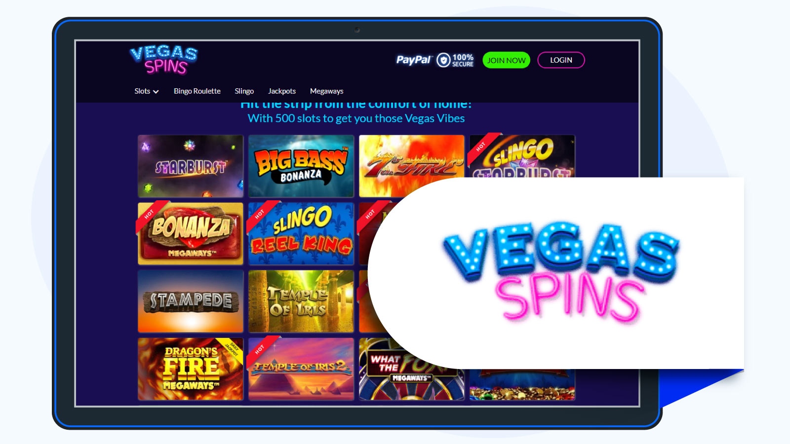Vegas Spins Casino slot games slection
