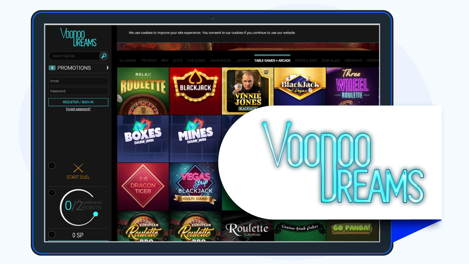 VoodooDreams – Trending casino site for craps with low house edge
