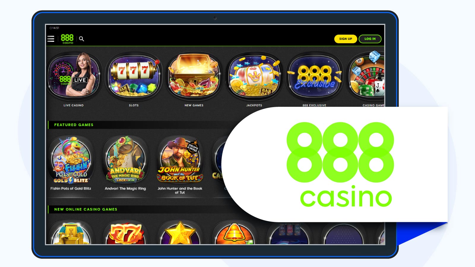 888 Casino Most Original Exclusive Games