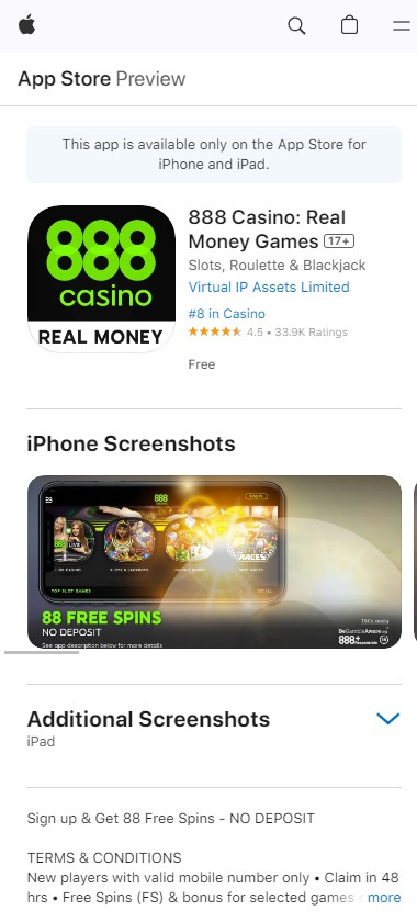 888-Casino-mobile-app-ios-homepage