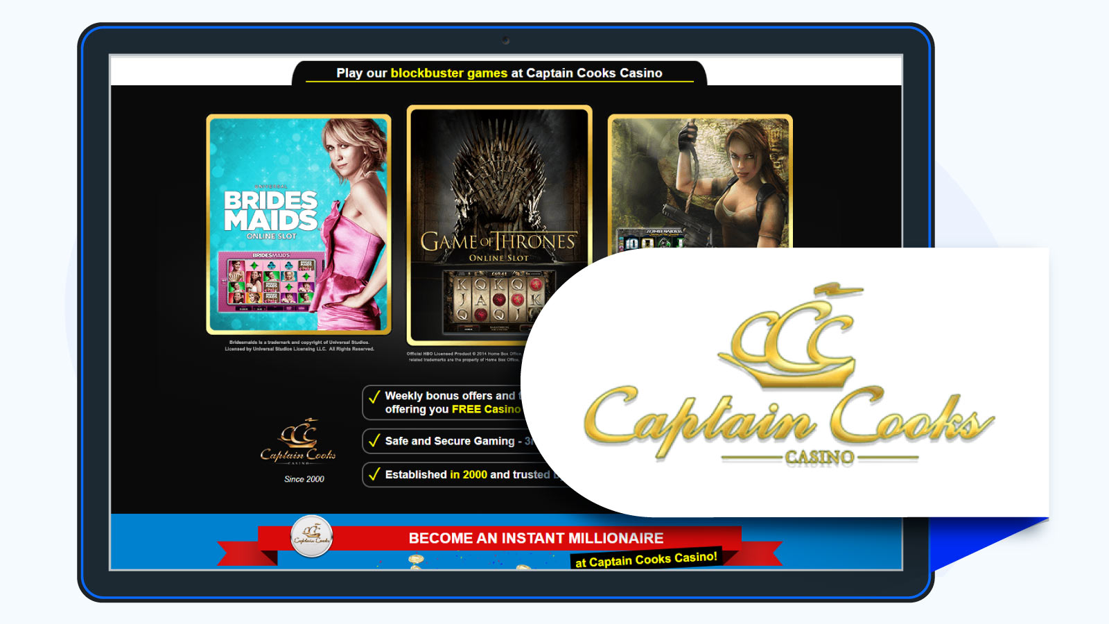 Captain Cooks - Best Casino for Free Spins