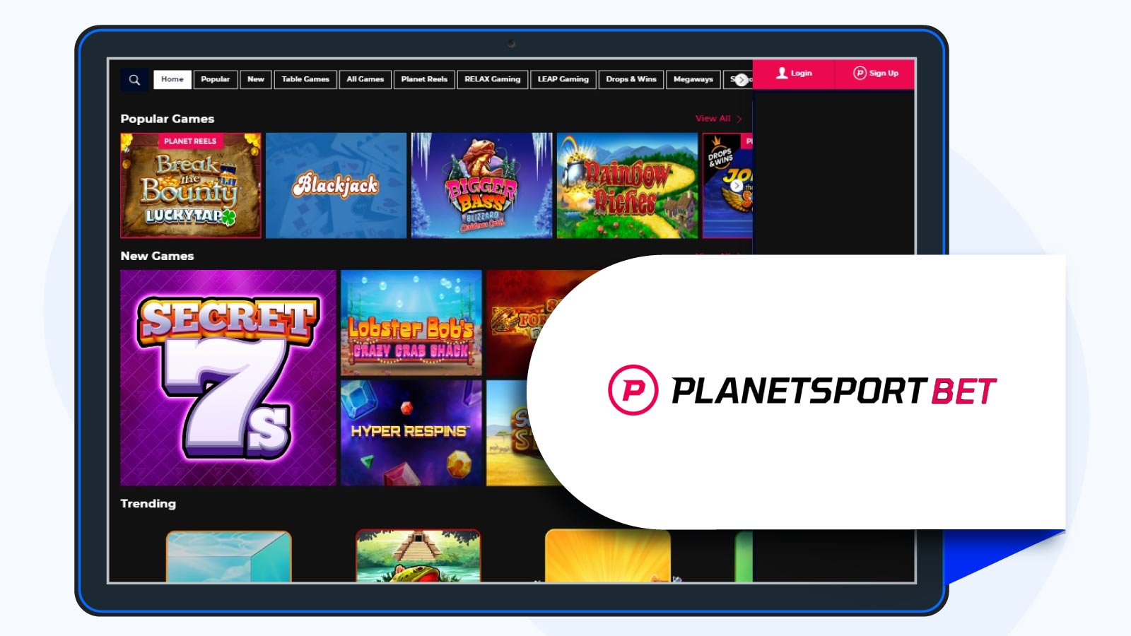 Planet-Sport-Bet-Casino Visa-Online-Casino-Review