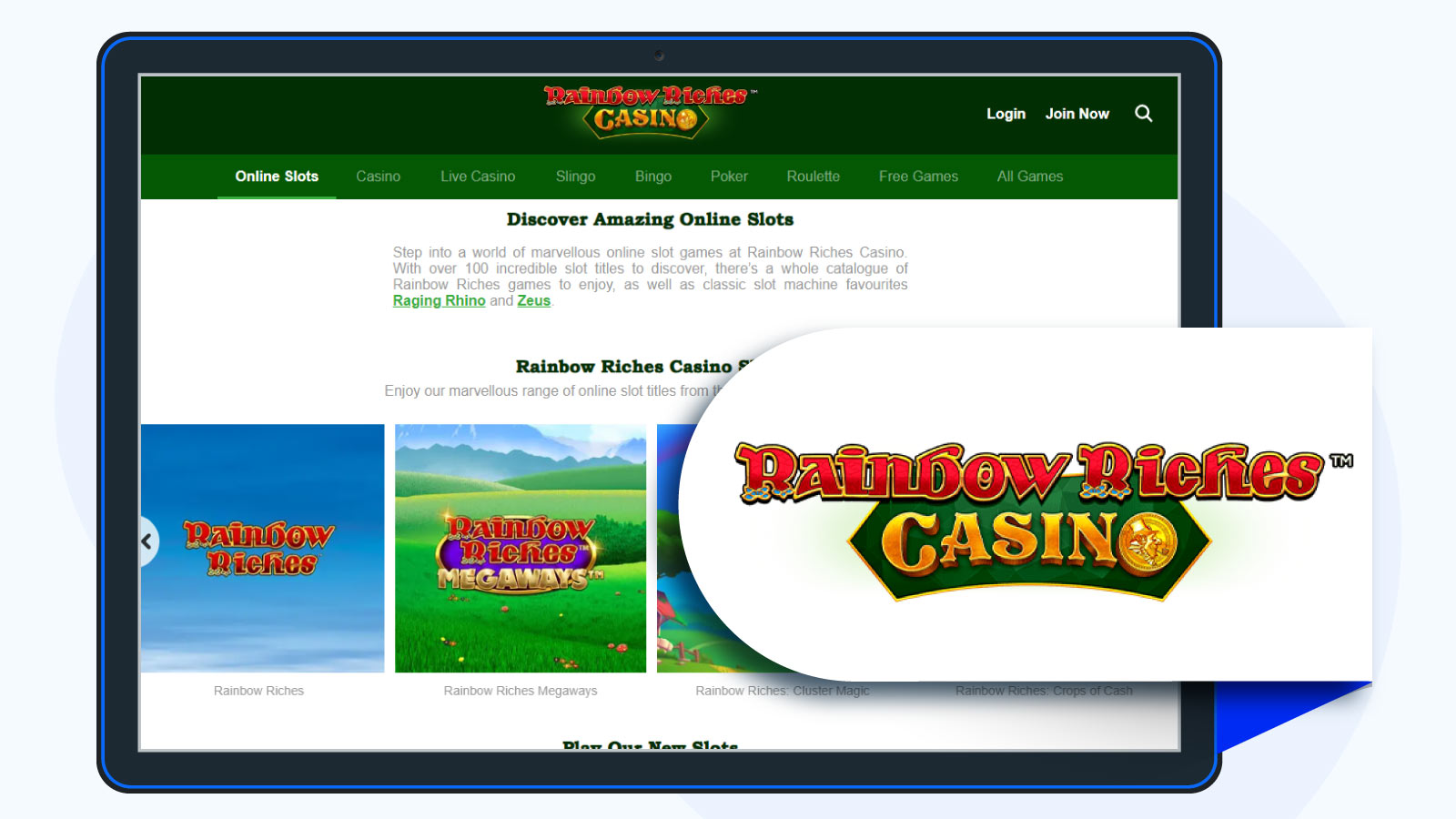 Rainbow Riches Best New Exclusive Slots