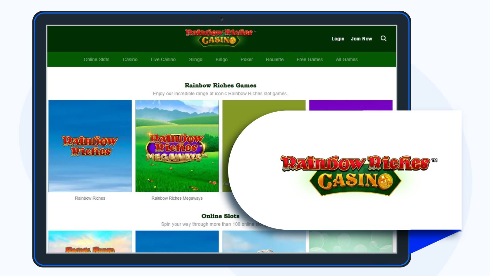 Rainbow-Riches Visa-Online-Casino-Review