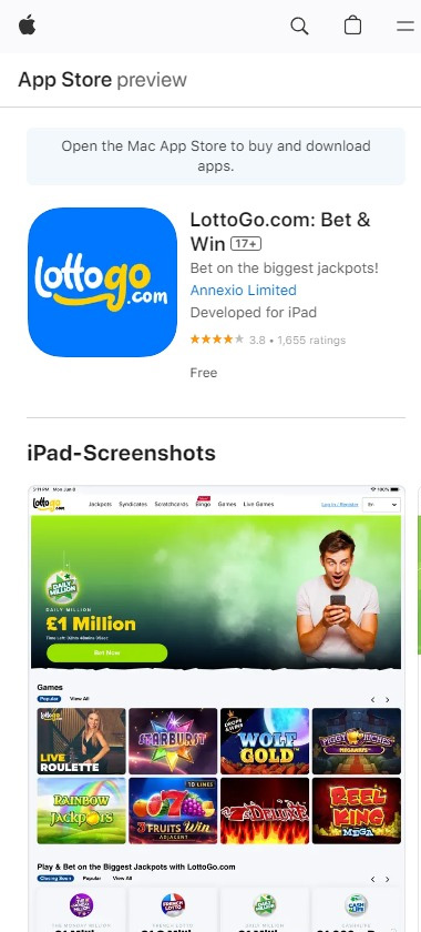 lottogo-casino-mobile-app-ios-homepage