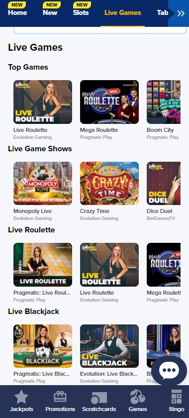 lottogo-casino-mobile-preview-live-casinos