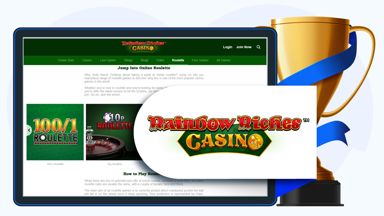 Rainbow Riches Best Roulette Casino Overall