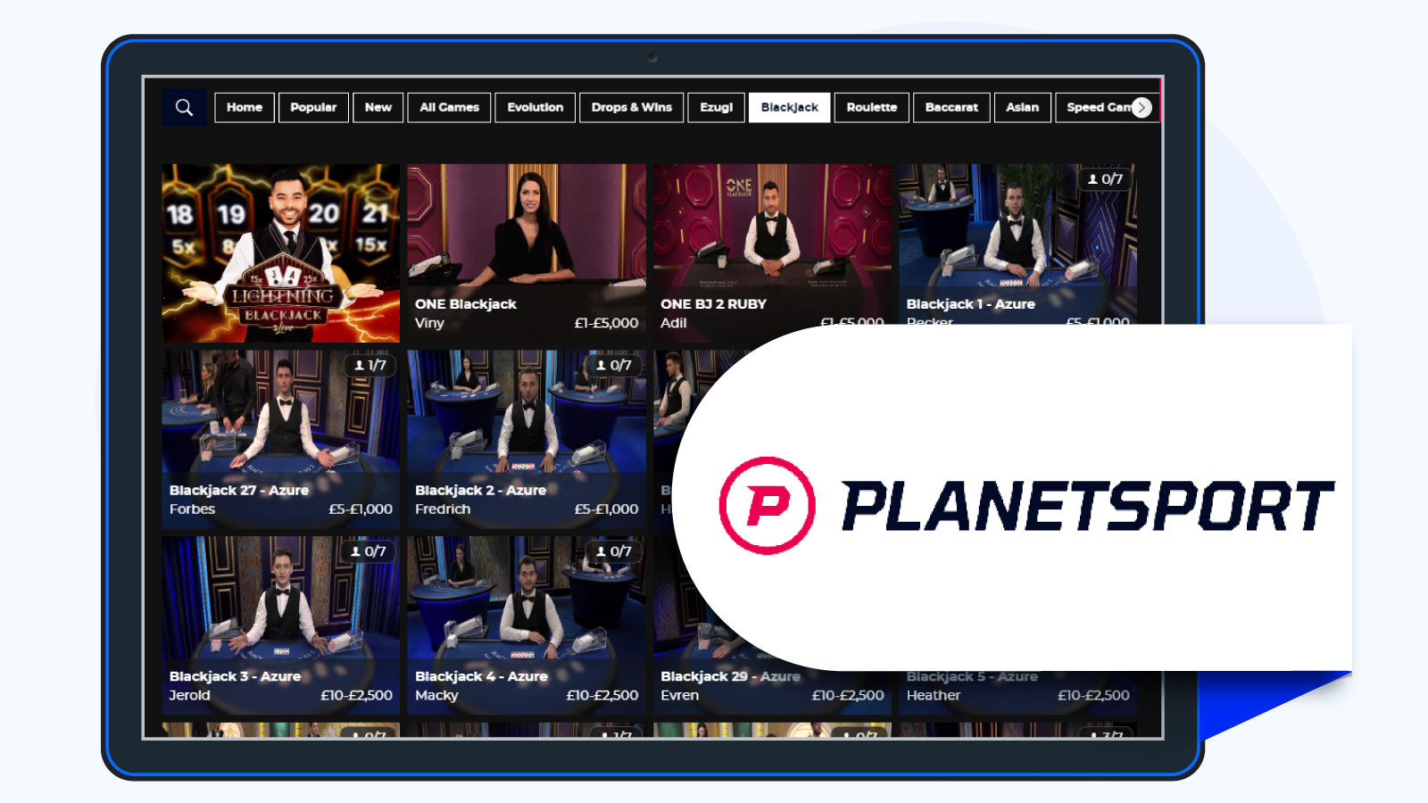 Planet Sport Casino Best Blackjack Site for Limitless Withdrawals