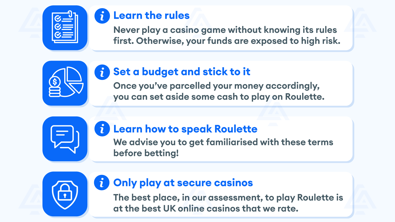 How to Play Roulette, Roulette Rules