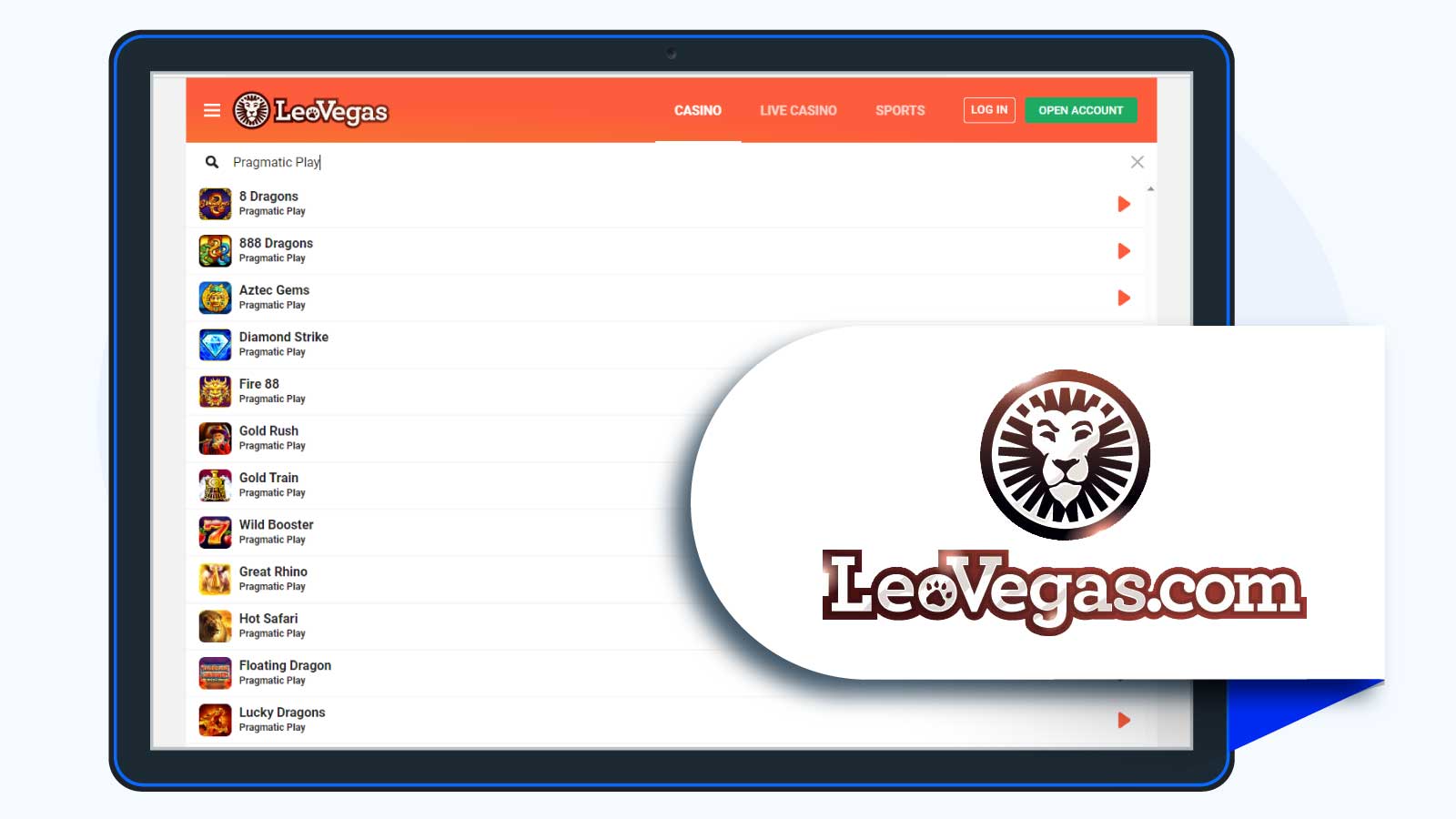 LeoVegas Casino – Casino with the Latest & Exclusive Games from Pragmatic Play