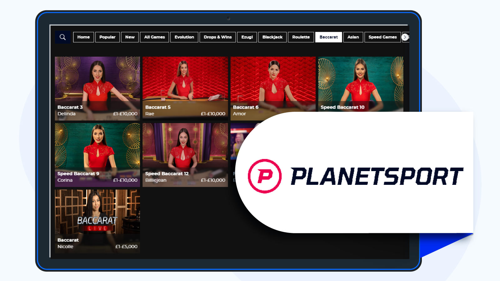 Planet Sport Bet – our best baccarat casino for fast cashout