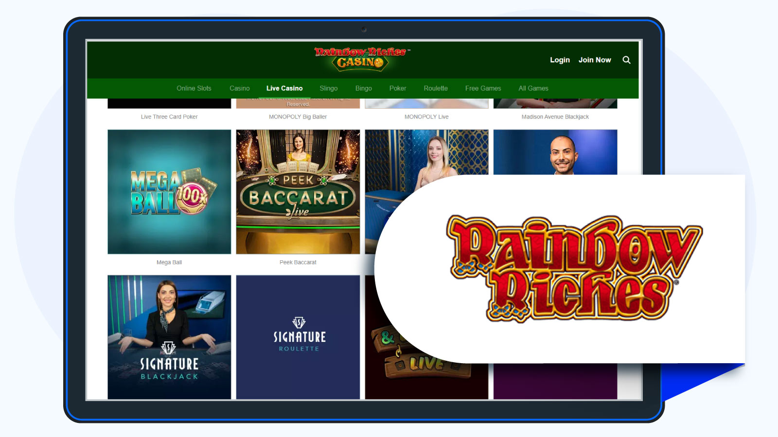 Rainbow Riches Casino Best Live Casino for Beginners