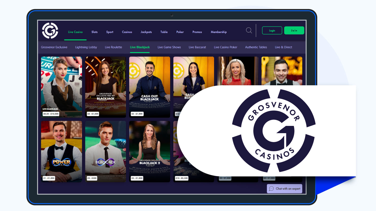 Grosvenor Casino Most User-Friendly Blackjack Casino