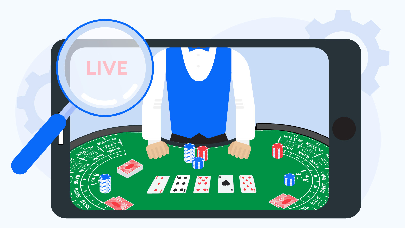 What are live baccarat casino games