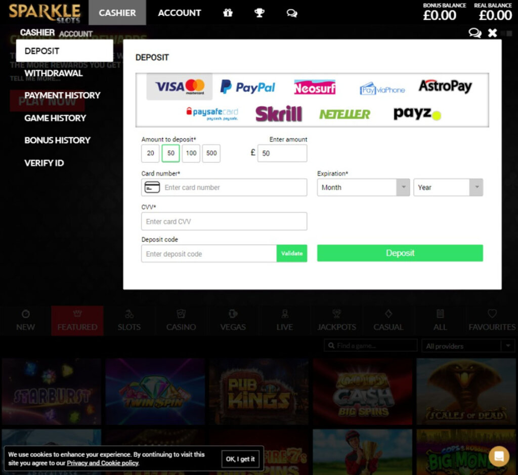 sparkle-slots-casino-deposit-methods-available-review