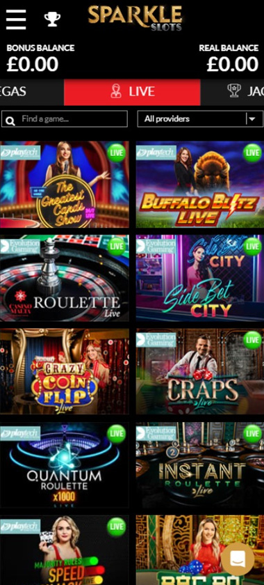 sparkle-slots-casino-live-dealer-games-collection-mobile-review